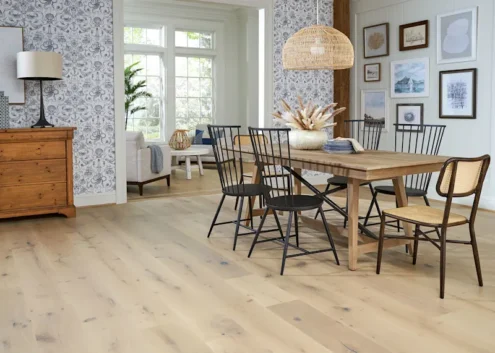 5/8 in. Platinum Coast White Oak Distressed Engineered Hardwood Flooring 9.5 in. Wide
