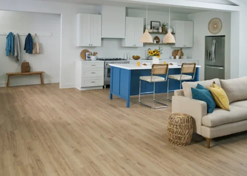 12mm Coastal Oak Waterproof Laminate Flooring 7.36 in. Width x 52.75 in. Length