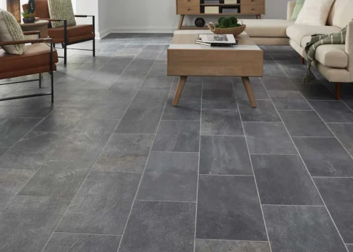 12 in. x 24 in. Spazio Grigio Porcelain Tile - Image 2
