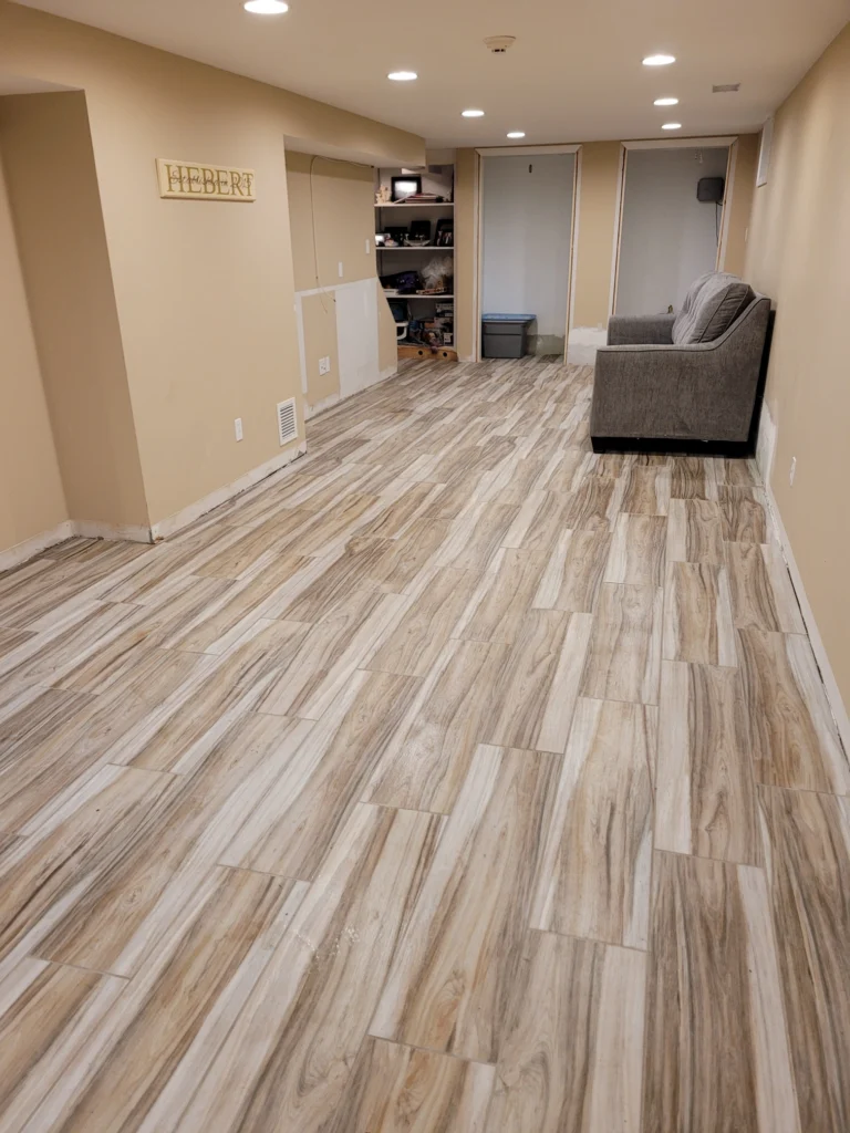 Hardwood Refinish in living room